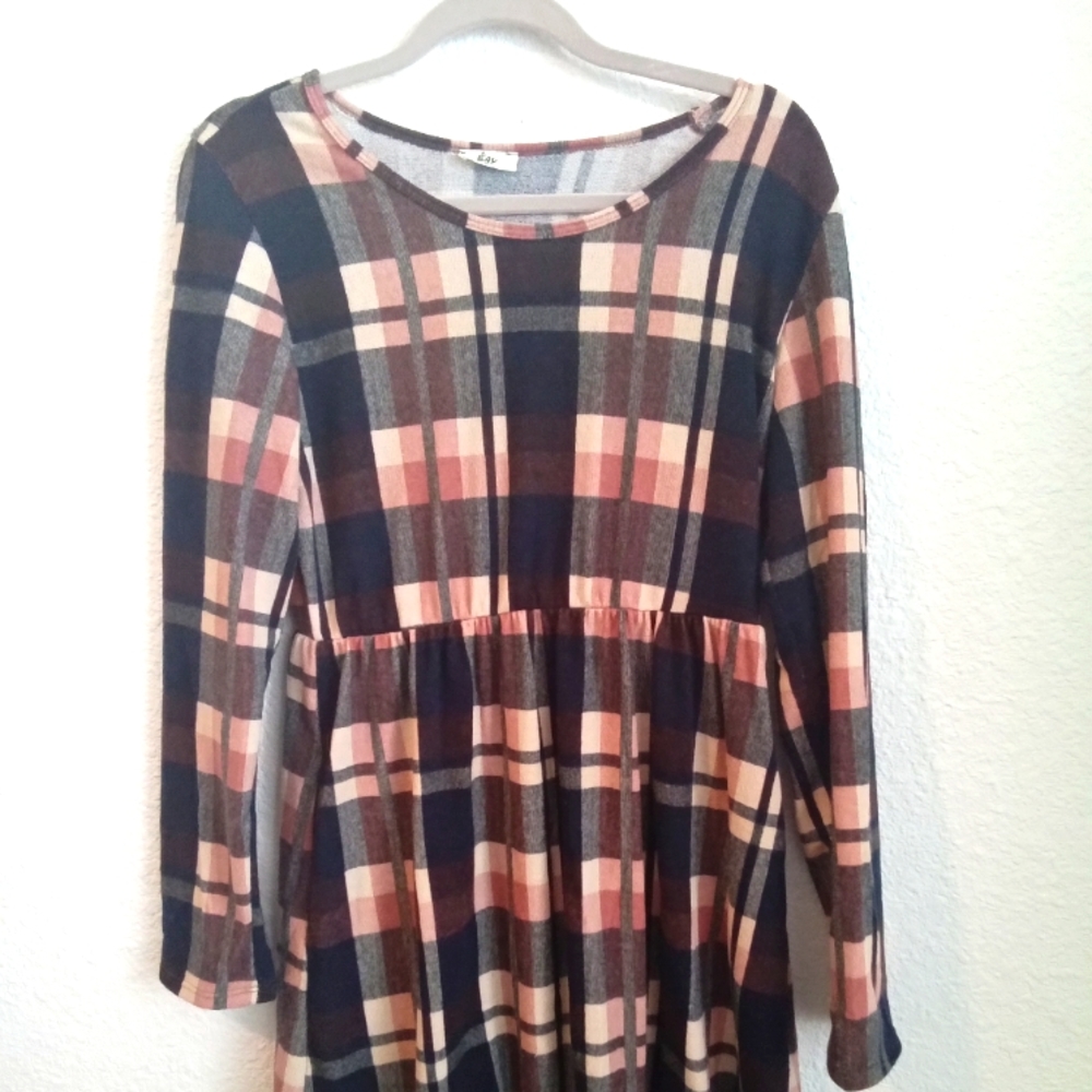 Egy Multi-Colored Color Block Dress Size L